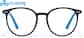 Front view of Cloud9 Lifestyle Round Eyeglasses 2049621 in Black and Blue thumbnail