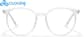 Front view of Cloud9 Lifestyle Round Eyeglasses 2049623 in Clear thumbnail