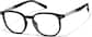 Angle view of Aquarius Zodiac Square Glasses 2049821 in Black  thumbnail
