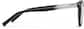 Side view of Aquarius Zodiac Square Glasses 2049821 in Black  thumbnail