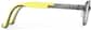Side view of Lightweight Oval Glasses  2049912 in Translucent Gray + Yellow Temple thumbnail