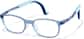 Angle view of Lightweight Rectangle Glasses  2050016 in Translucent Navy Blue + Gray Tem thumbnail