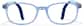 Front view of Lightweight Rectangle Glasses  2050016 in Translucent Navy Blue + Gray Tem thumbnail