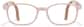 Front view of Lightweight Rectangle Glasses  2050019 in Translucent Pink + Dark Pink Tem thumbnail