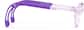 Side view of Lightweight Kids Round Glasses 2050117 in Translucent Purple + Purple Temple Tips thumbnail
