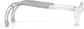 Side view of Lightweight Kids Round Glasses 2050123 in Clear + Light Gray Temple Tips thumbnail