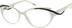 Cat-Eye Glasses 205630 in White