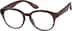 Round Glasses 206015 in Brown