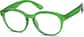 Angle view of Round Glasses 206024 in Green thumbnail