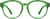 Front view of Round Glasses 206024 in Green thumbnail