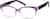 Angle view of Rectangle Glasses 206317 in Purple thumbnail