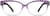 Front view of Rectangle Glasses 206317 in Purple thumbnail