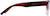 Side view of Rectangle Glasses 206318 in Red thumbnail