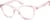 Angle view of Round Glasses 206619 in Pink thumbnail