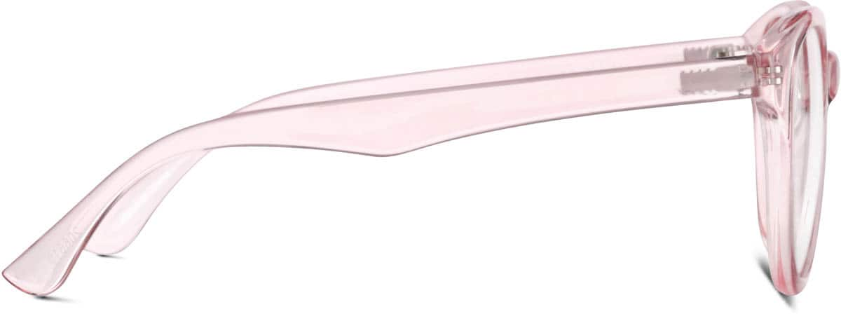 Side view of Round Glasses 206619 in Pink