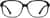 Front view of Square Glasses 206721 in Black thumbnail