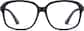 Front view of Square Glasses 206721 in Black thumbnail