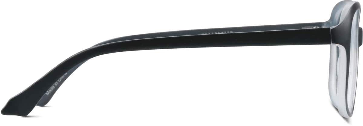 Side view of Square Glasses 206721 in Black