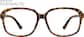 Front view of Square Glasses 206725 in Tortoiseshell thumbnail