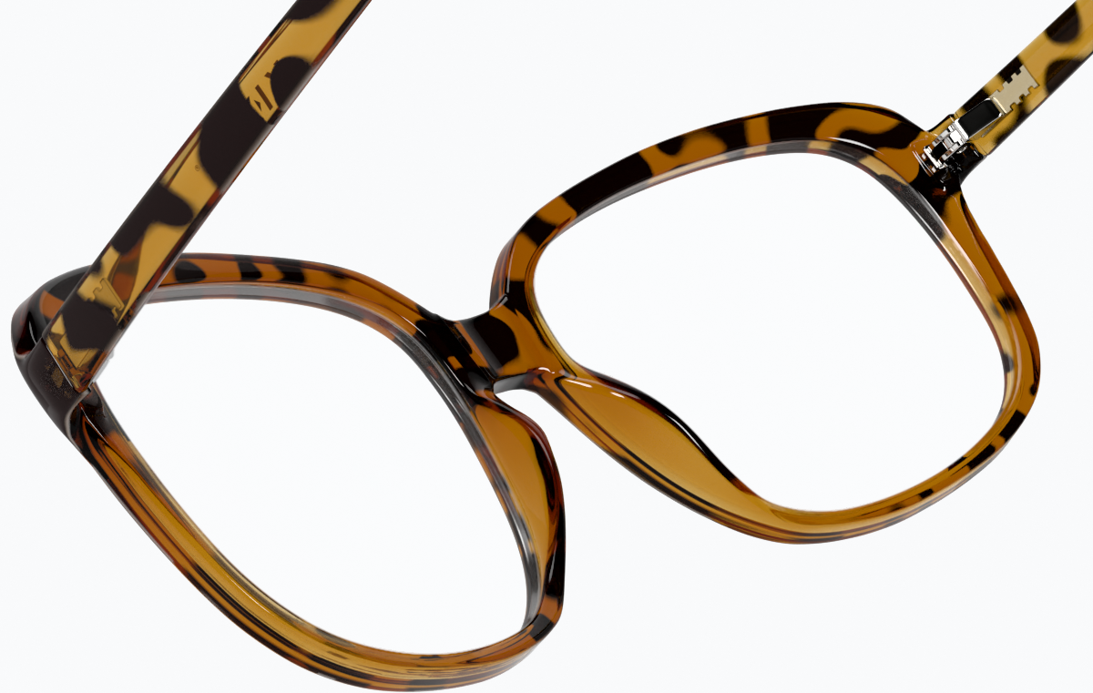 See-through view of Square Glasses 206725 in Tortoiseshell thumbnail