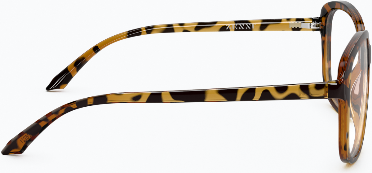 Side view of Square Glasses 206725 in Tortoiseshell thumbnail