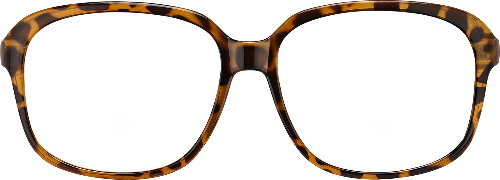 Front view of Square Glasses 206725 in Tortoiseshell