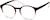 Angle view of Round Glasses 206815 in Brown thumbnail