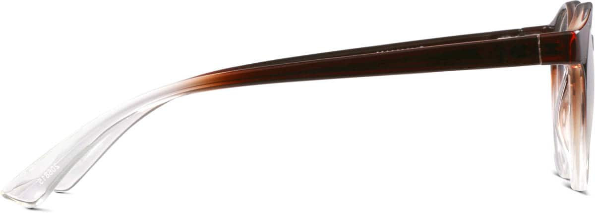 Side view of Round Glasses 206815 in Brown