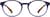 Front view of Round Glasses 206816 in Navy thumbnail