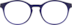 Round Glasses 206816 in Navy