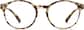 Front view of Round Glasses 206825 in Tortoiseshell thumbnail