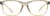 Front view of Square Glasses 208012 in Brown thumbnail