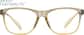 Front view of Square Glasses 208012 in Brown thumbnail