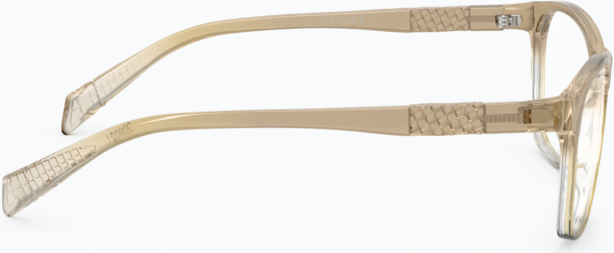 Side view of Square Glasses 208012 in Brown thumbnail