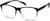 Angle view of Square Glasses 208021 in Black thumbnail