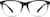 Front view of Square Glasses 208021 in Black thumbnail