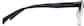 Side view of Square Glasses 208021 in Black thumbnail