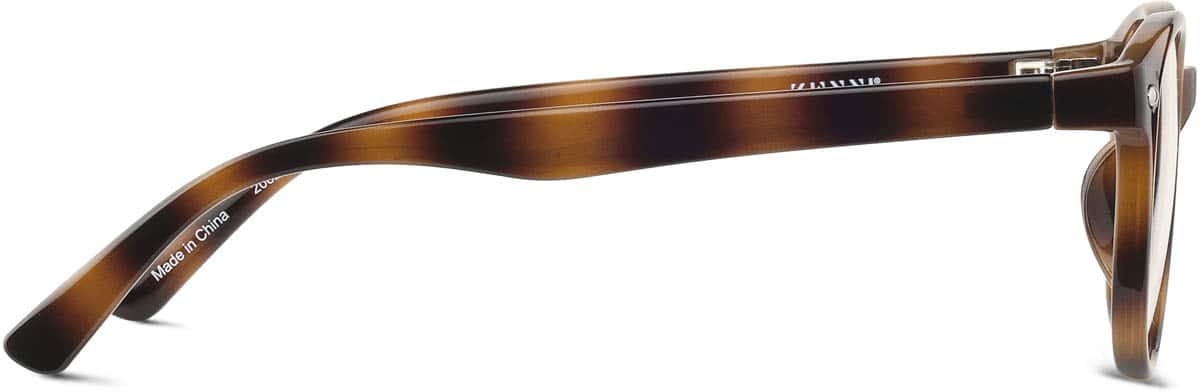 Side view of Oval Glasses 208225 in Tortoiseshell