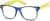 Angle view of Kids’ Square Glasses 208316 in Blue thumbnail