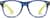 Front view of Kids’ Square Glasses 208316 in Blue thumbnail