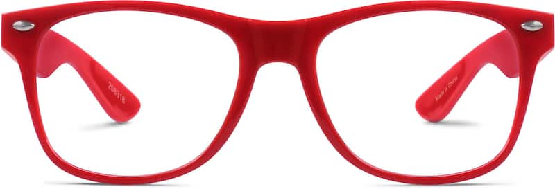 Red Kids’ Square Glasses