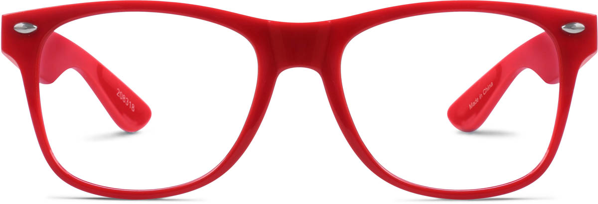 Red Kids’ Square Glasses