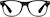 Front view of Kids’ Square Glasses 208321 in Black thumbnail