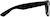 Side view of Kids’ Square Glasses 208321 in Black thumbnail