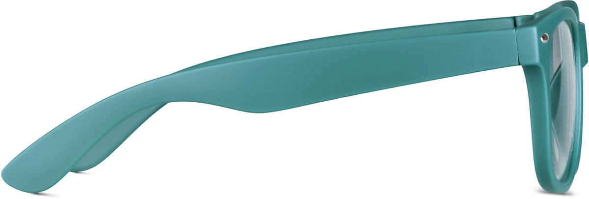 Side view of Kids’ Square Glasses 208324 in Teal