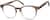 Angle view of Round Glasses 208415 in Brown thumbnail