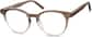 Angle view of Round Glasses 208415 in Brown thumbnail