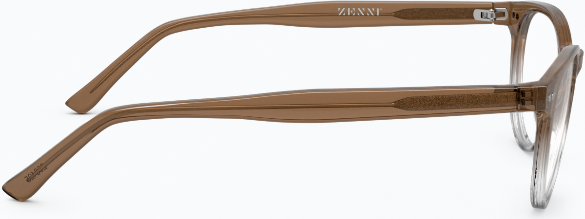 Side view of Round Glasses 208415 in Brown thumbnail