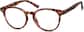 Angle view of Round Glasses 208425 in Tortoiseshell thumbnail