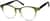 Angle view of Round Glasses 208434 in Olive thumbnail